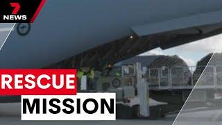 Australian troops deployed in Middle East on a top secret mission to rescue stranded Aussies | 7NEWS