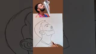 How to draw Virat Kohli Drawing #Drawing #viratkohli