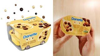 DANETTE Pop Vanilla Dessert with Crispy Chocolate Biscuit Balls Unboxing & Unpacking 