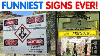 FUNNIEST & DUMBEST Signs That You Must See...