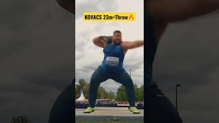 Kovacs Shot Put Throw 23m+  #shorts#viral#allsportstech