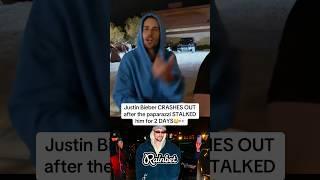 Justin Bieber Crashed Out on The Paparazzi at The Beach #shorts #justinbieber #paparazzi