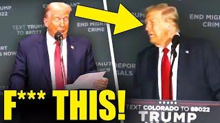 Trump FORGETS How to Read On Stage, GIVES UP on Speech!