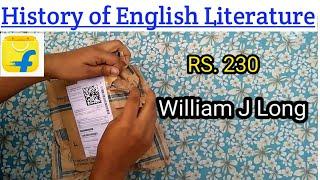 William J Long's History of English Literature|| Flipkart Book Review|| #english_literature