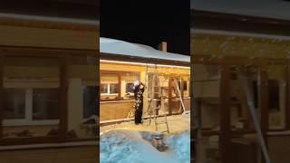 +79956561321Подсветка дома, контурная комбо подсветка гибким неоном и гирляндами бахрома