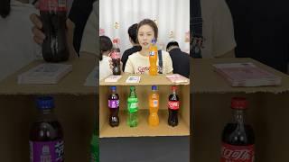 Best cold drink matching family challenge  #game#shorts