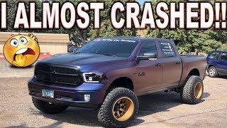 TALL GUY CAR REVIEWS LET ME OFF ROAD HIS LIFTED RAM!!