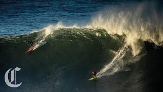 Big-Wave Surfers Brave California Mavericks