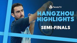 Cilic Battles Nakashima, Zhang Takes On Bu  | Hangzhou Semi-Finals Highlights