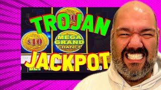 WE GOT THE MEGA GRAND JACKPOT LUCK!! with VegasLowRoller and MaVLR on Trojan Beauty Slot Machine