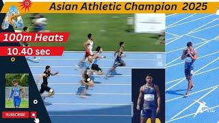 Asian Athletic Championship 2025 | Chamod Yodhasinghe | 100m | Heats | 10.40sec (-0.5)