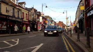 Newry Rd. Dundalk, Ireland to Dublin Rd, looking back from bicycle, Feb 2011.