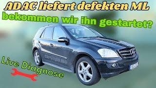 ADAC schleppt ML 320CDI zu uns! Bekomme ich ihn gestartet? Ihr seid "live" dabei | MB Youngtimer