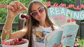 summer reading vlog  (lots of YA books, bookish q&a, chill vibes, & yummy food)