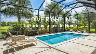 Inside the Most Elegant Lakefront Pool Home in Vero Beach, FL #poolparty #lakefront #elegant