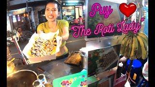 Roti Lady Bangkok, I Finally Get To Meet Her. 4K