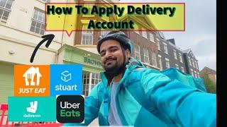 How To Apply For Delivery Driver in UK (2024) Easy Guide - Uber Eats| Deliveroo | JustEat| students?