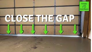 How To Fix Garage Door Gap | Travel Adjustment