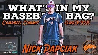 What's In My Baseball Bag? With Nick Papciak Campbell Commit