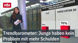 Trendbarometer: Junge haben kein Problem mit mehr Schulden