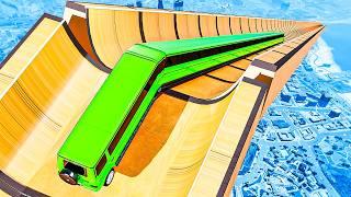 Testing long cars vs half pipes in GTA 5