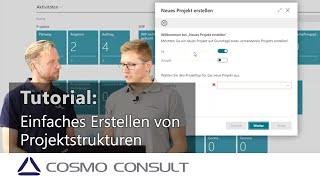 Tutorial: Einfaches Erstellen von Projektstrukturen durch Vorlagen in der Projektfertigung