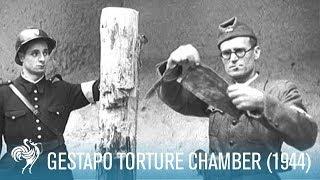 Gestapo Torture Chamber in Paris: World War II (1944) | British Pathé