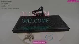 Advertising LED billboard with WiFi - panel 33 cm x 18 cm (www.cool-mania.com)