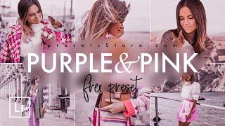 How to Create Purple & Pink New Mobile Preset Lightroom 2020 | Tutorial | Download Free