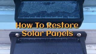 How To Restore A Weathered Solar Panel