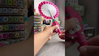 DIY Paper fan🪭  #papercraft #cutecrafts #carft #crafts #diy #thingstodo #cute