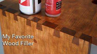 Best Wood Fill - My Favorite Wood Filler for small gaps #shorts