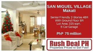 For Sale: SAN MIGUEL VILLAGE,  Senior-Friendly 4BR House, Ground Floor BR, 6-Car Garage, PhP 75M