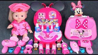 63 Minutes Satisfying with Unboxing Cute Pink Disney Minnie Mouse Makeup Toys | Tiny Toys Unboxing