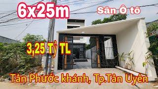 Bán Nhà 6x25m Tân Phước Khánh Tân Uyên (2803) 3,25 Tỷ, Nhà này Rộng, Có Nội Thất
