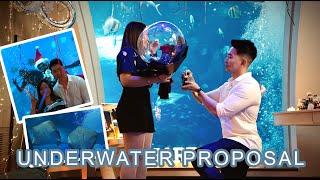 Underwater Proposal at Ocean Suite, Equarius Hotel, Resort World Sentosa Singapore - Jasper & Andrea