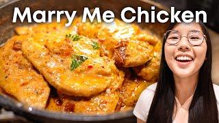 TikTok's Marry Me Chicken  (JUICY Meat + CREAMY Parmesan Sauce)