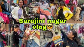 Winter shopping ️ vlog || bhot din bd Sarojini nagar market gye 