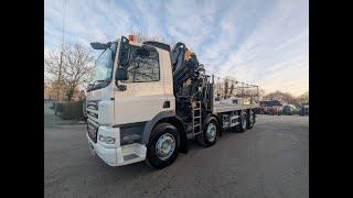 DAF CF CRANE LORRY WALKAROUND VIDEO