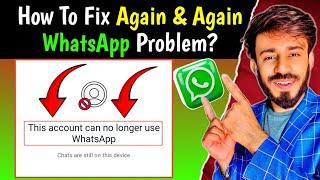 How to fix This account can no longer use WhatsApp | WhatsApp Account Banned Solution 2024