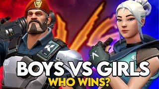 Valorant But It's BOYS VS GIRLS... (and They're ALL BRONZE)