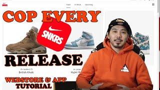 SNKRS WEBSTORE & APP TUTORIAL (Manual Cop Every SNKRS Release)