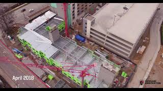 Construction Time-Lapse: Building an 8-Story Marriott Residence Inn in Cleveland