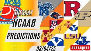 College Basketball Picks & Predictions Today 3/4/25 | NCAAB Picks Today