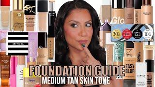 I SWATCHED 80 SEPHORA FOUNDATIONS *back to back* on Medium Tan Skin Tone | MagdalineJanet