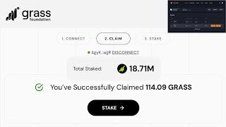 How to claim airdrop rewards on your grass account using your solflare