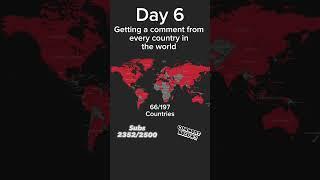 Day 6 of getting a comment from every country in the world