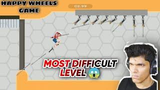 Most Difficult Level || Happy wheels game || UNKNOWN AYAN|| @Mythpat @TechnoGamerzOfficial