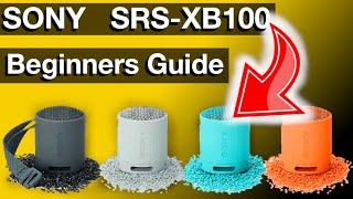 Beginners Guide Sony SRS XC100 Bluetooth speaker Instructions manual