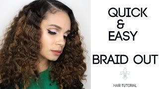 Natural Hair: Quick & Easy Braid Out